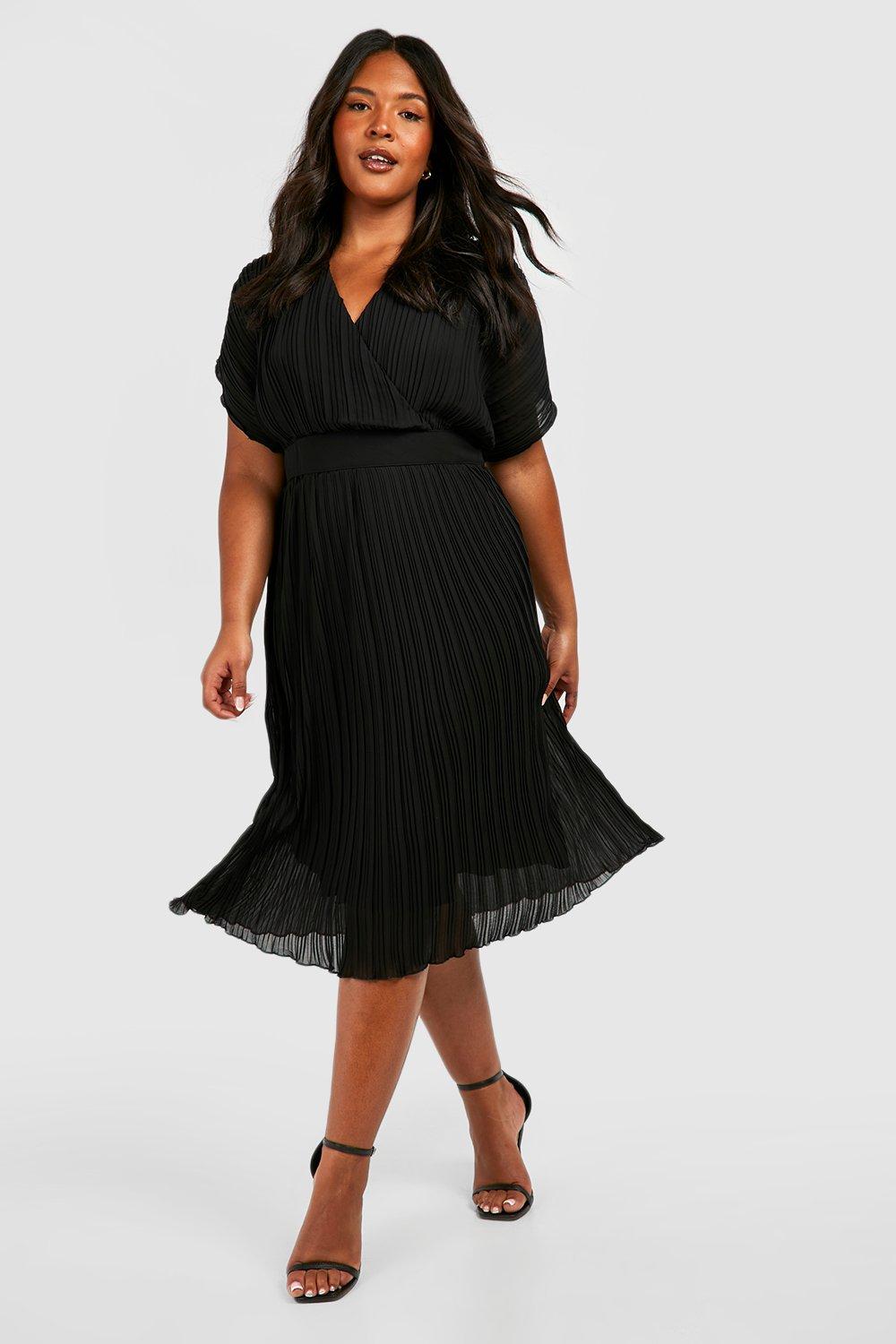 black dress for funeral plus size